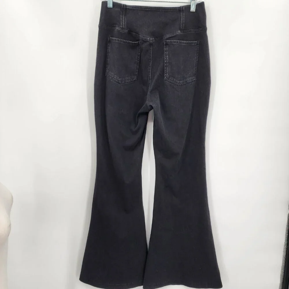 HALARA Magic Denim High Waist Crossover Flare Jeans Black Wash Various NWOT - Picture 8 of 9
